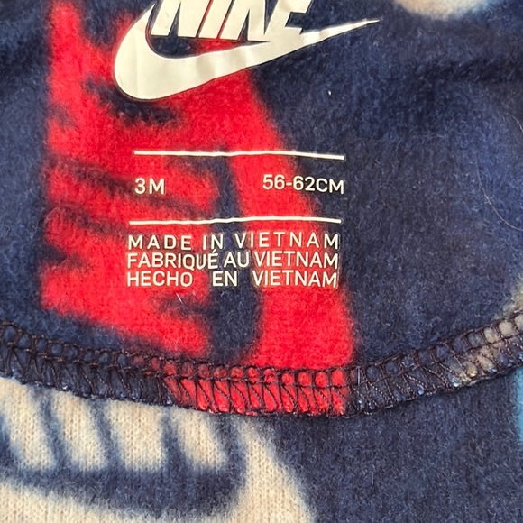 Nike Blue and Red Footies One Piece - Picture 3 of 5